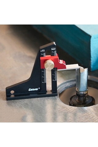 Dancemonkey Ganwei 0-50mm Alüminyum Derinlik Ölçer, Tablesaw Ağaç İşleme Aracı Siyah Diğer