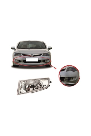 Honda Civic Fd6 Sağ-sol Ön Sis Lambası Ampullü Takım 2007-2009