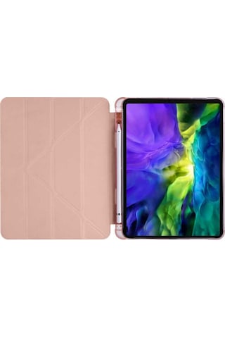 iPad Uyumlu Air 5. Nesil 10.9 İnç Kılıf Kalem Bölmeli Silikon Smart Cover Tablet Kılıfı