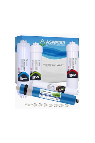 İhlas Aura Cebilon Plus-Silver-Platinum ve Tüm Kapalı Kasa ile Uyumlu 5'li Aşamalı Filtre Seti