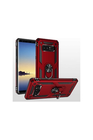 Galaxy Note 8 Kilif Zore Vega Yüzüklü Standli Zirh Kilif 556717743