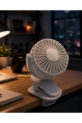 Bay Çalışma Masası Ve Yatak Başlığı İçin Klipsli Mini Fan Najmaddin