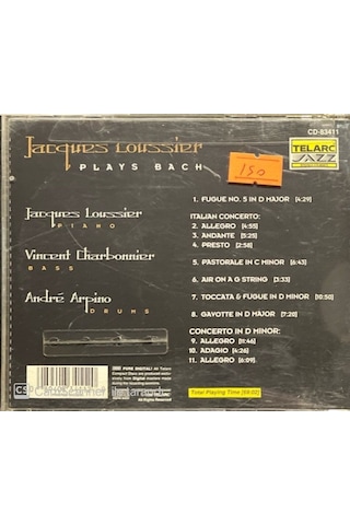 Jacques Loussier Play Bach Cd