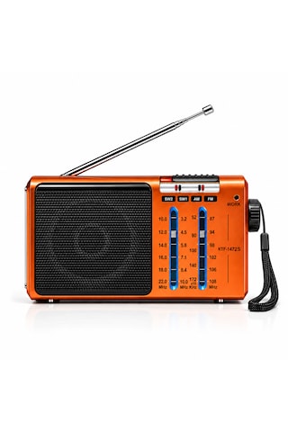 Ultratekno Ktf-1472s Solar Panelli 4 Band Şarjlı Radyo Fm Am Sw1 Sw2 El Fenerli