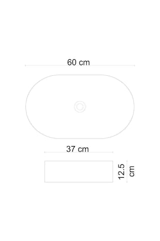 Lena - Tezgah Üstü Lavabo Parlak Beyaz - E-w1202- Beyaz