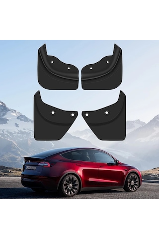 Cordial 2020 2025 Model Y İçin 4 Adet Esnek Çamur Flapları Tesla Model 3 Highland Tüm Hava Plastik Fender Koruyucu Aksesuarları