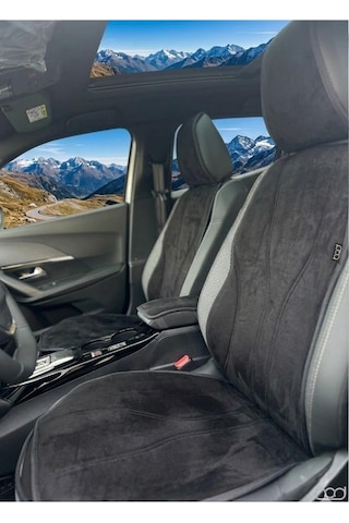 Bod Peugeot 2008 Hybrid Oto Koltuk Koruyucu Kılıf 2025-sonrası Latmos Serisi Siyah