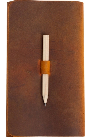 Milan Deri Küçük Defter Camel