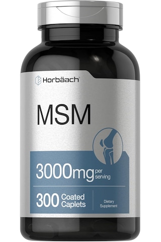 Horbäach Msm Methylsulfonylmethane With Calcium 3000mg 300 Coated Caplets Aromasız