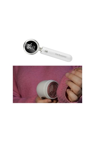 Homyl Lint Remover Kompakt Çok Amaçlı Kazak Tüy Giderici Beyaz