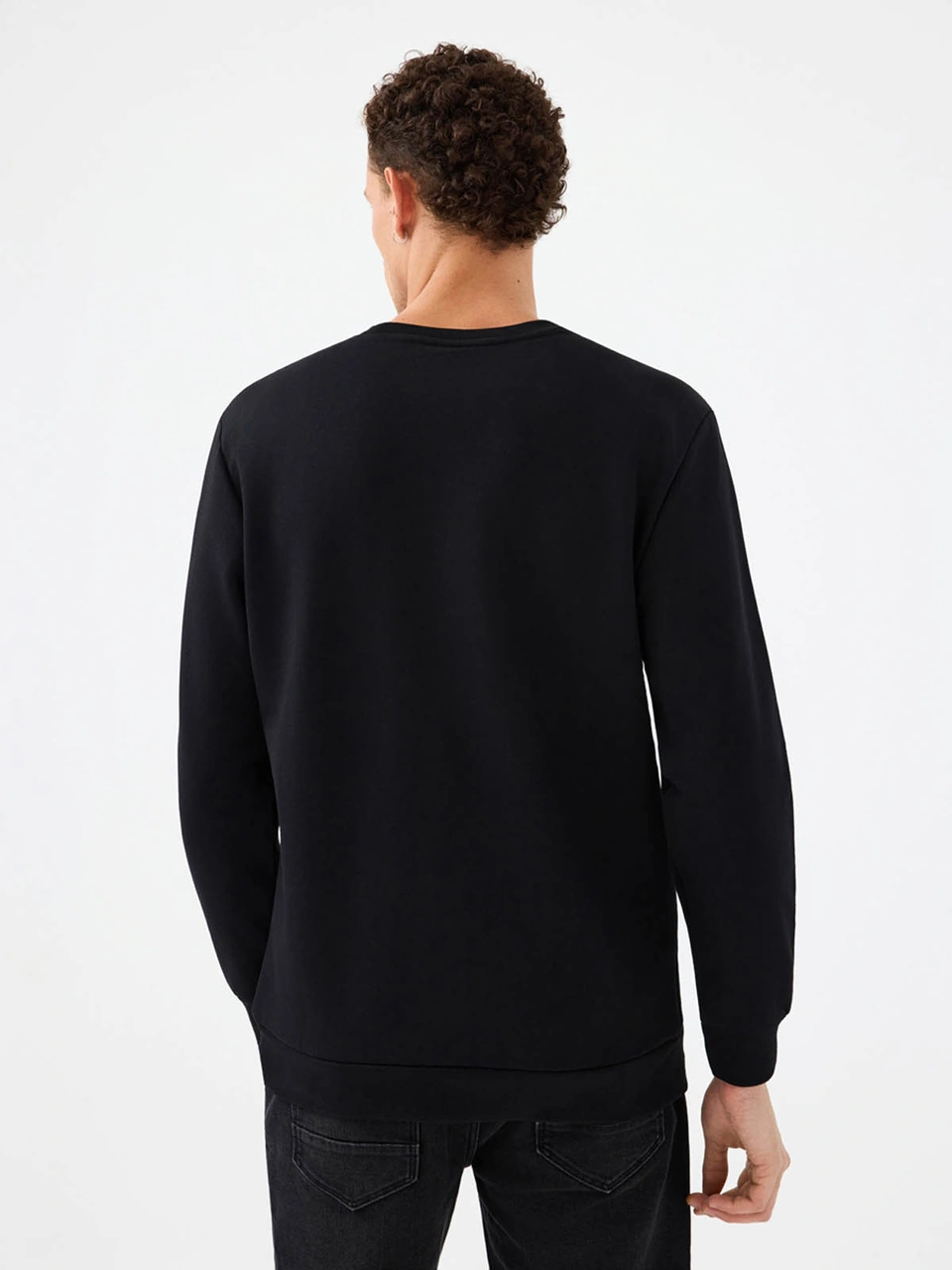 Loft Regular Fit Siyah Erkek Sweatshirt Lf2041394 Siyah