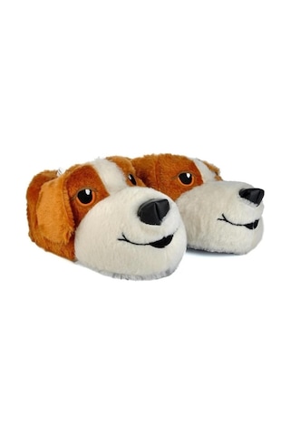 Çiçek 160-26 Termal Köpek Figürlü Panduf 36-40 Kahverengi