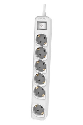 Philips Chp2164w Beyaz Çocuk Korumalı 6'lı Priz 1,5m