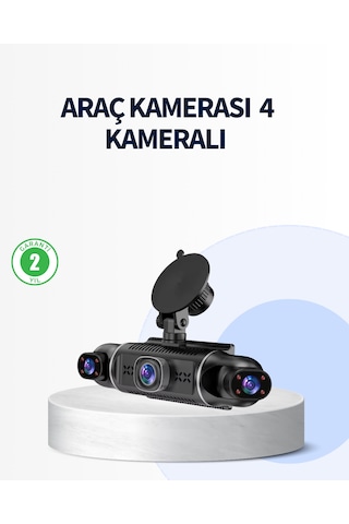 4 Kameralı Araç İçi Kamera 1080p Gps Takip Wifi Gece Görüşlü