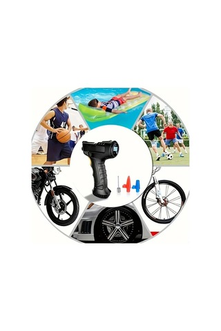 Boatshop1 Araba Hava Pompası Taşınabilir Lastik Şişirme Kablolu Elektrikli Evrensel