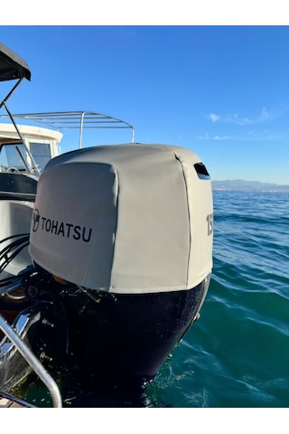 Tekne Motor Kılıfı Dıştan Takma Marin Deri Tohatsu 150 Hp