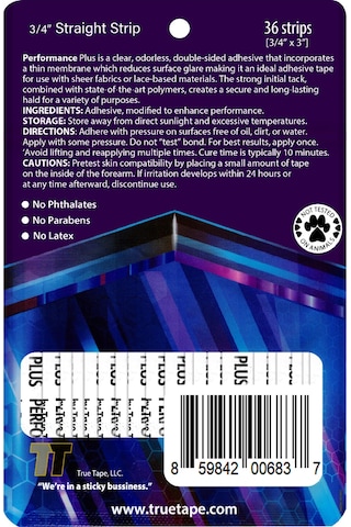 Truetape Performanceplus Mavi Protez Saç Bandı Düz 2.0 CM x 7.5 CM
