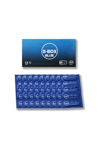 S-Box Blue Eko Paket Prezervatif 100'lü S-Box Blue Eko Paket Prezervatif 100'lü