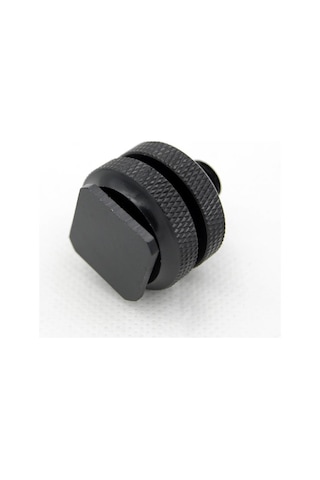 Fotga V12 3/8" Erkek Vida To Hot Shoe Çevirici Siyah
