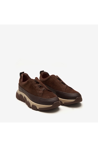 Kahve Mat+kahve Süet Sneaker Erkek Ka-alfa9003 John May Napoli