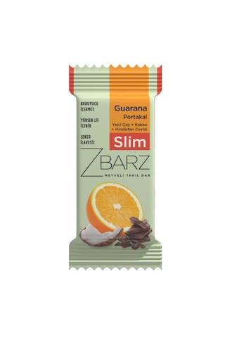 Zbarz Slim Guarana Portakallı Fonksiyonel Meyveli Bar 12 x 35 G