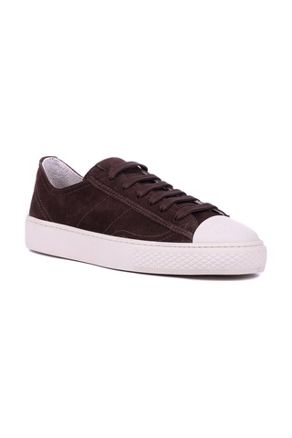 Shoetyle - Hakiki Süet Deri Kahverengi Erkek Sneaker - 666-0386 -1576 Kahve Rengi