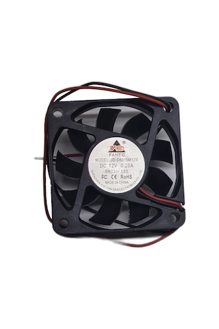 12v Dc 0.20a Brushless Salyangoz Fan 6x6x1,5 Cm Soğutucu Blower 3d Yazıcı Kasa Güç Kaynağı Uyumlu