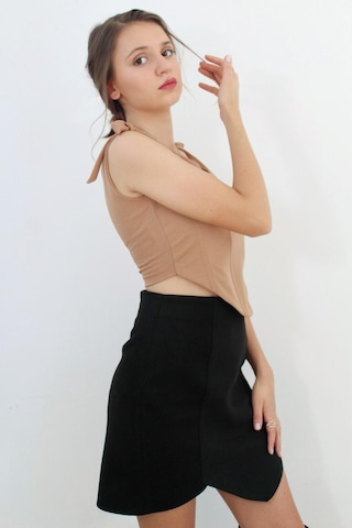 Mois Atelier Nude Balenli Crop Top, Tasarım, Hediye, Büyük Beden Nude