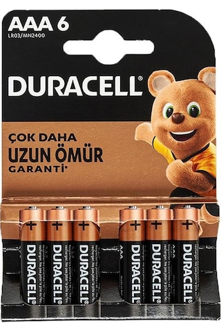 Duracell Basic İnce Aaa Kalem Pil 6'lı