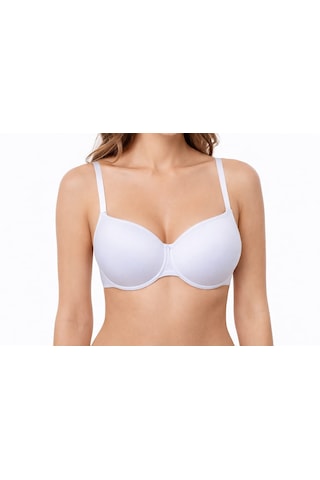 Normbody Toparlayıcı Lifting Etkili Destekli Ve Dolgulu Sütyen / Straplez Cıkarılabilir Ayar Askılı Beyaz