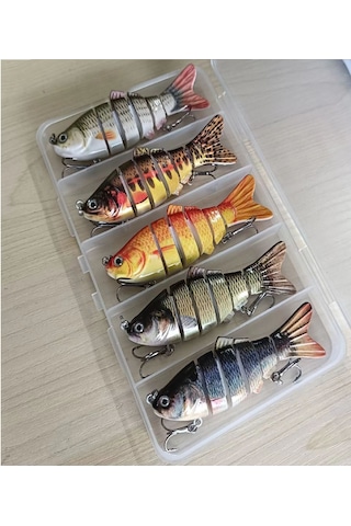 Suni Balık Yemi 10 Cm 19 Gr Gerçekçi Kıvrak Rapala-5 Adet Kutulu