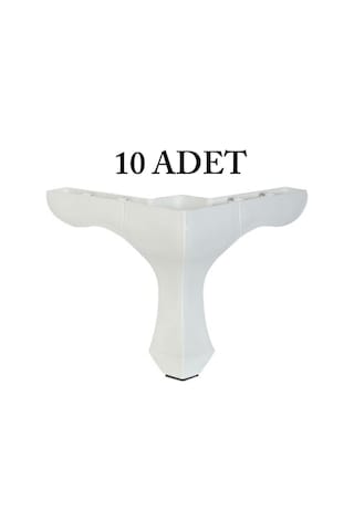10 Adet Lükens Ayak 14cm - Tv Ünitesi, Koltuk Altı Ayağı