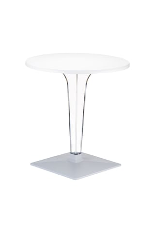 Asmasa44 Siesta Ice 80 CM Yuvarlak Masa Beyaz