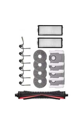 Junzhuodianpu Roborock G30 Space/saros Z70 Elektrikli Süpürge Aksesuarları: Üçlü Kesme Fırçası, Yan Fırça, Toz Torbası, Filtre, Paspas Matı