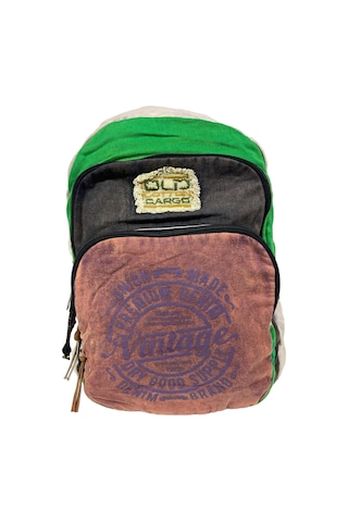 Kaliteli Vintage Disayn Sırt Gezi Çantası New Patchwork 5017 Siyah