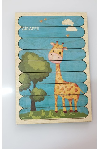 Montessori Ahşap 3d Çift Taraflı Şerit Yapboz