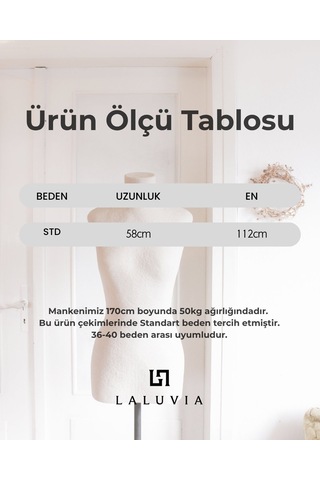 Laluvia Antrasit - Füme Manşeti Yakası Çizgili Hırka - 261088