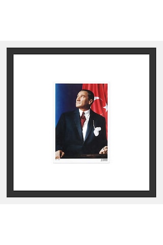 10 Adet Mustafa Kemal Atatürk Sticker A5 Küçük Etiket Ebat: 20,6 Cm X 14,5 Cm Renkli
