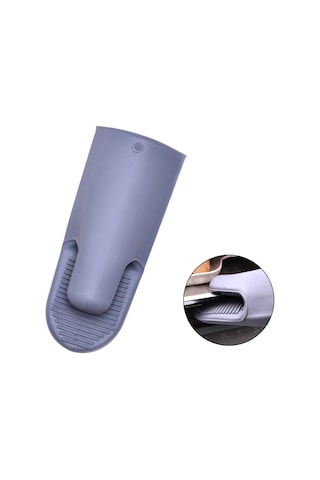 Maiyame Tekli Silikon Isı Yalıtkan Eldiven - 28cm X 10.2cm, -40 C 230 C Sıcaklığa Dayanıklı, Su Geçirmez Ve Kaymazdir Gri EP83