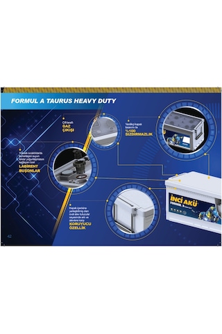 Inci Akü 12V 180 Ah Amper Formul A Taurus