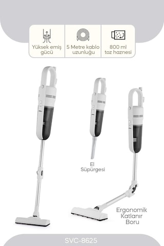 Sinbo SVC-8625 600 W Dikey Elektrikli Süpürge