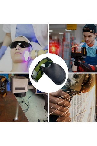 Koruyucu Gözlükler Üç Vites Teleskopik Ayarlanabilir,koyu Yeşil