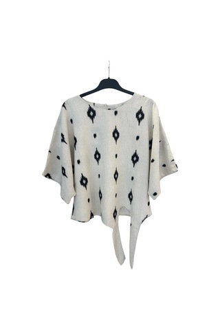 1051 Kısa Kol Önü Bağlamalı Keten Takım Siyah