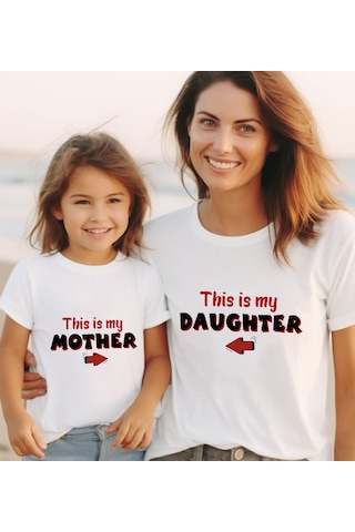 Bk Gift 2li Anne-kız Kombin Tişört Seti-2, Anneye Hediye, Anneler Günü Hediyeleri Kobitmeyencom30575 Bk Gift