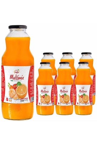 Meysu Multimix %100 Karışık Meyve Suyu 1 Lt X 6 Adet