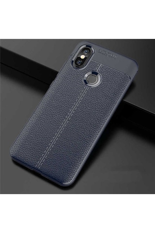 Xiaomi Mi A2 Lite Kılıf Zore Niss Silikon Kapak Lacivert
