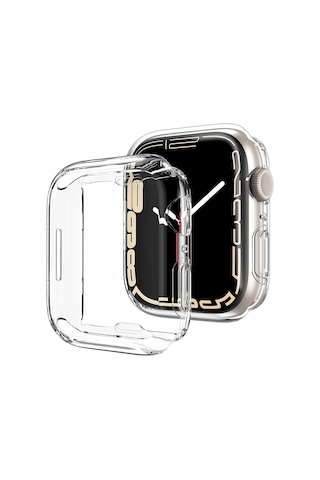 Microsonic Apple Uyumlu Watch Series 8 45mm Kılıf 360 Full Round Soft Silicone