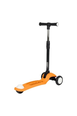3+ Yaş Pro Scooter Turuncu Işıklı 50 Kg Taşıma Kapasiteli Turuncu