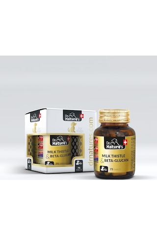 Dr. Nature's Milk Thistle & Beta Glucan Köpeklerde Karaciğer 75 Tablet