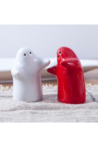 2 Adet Tuz Shaker Kullanımı Uygun Kullanımı Kolay Dolumlu Seramik Sarılma Mutfak İçin Tuzluk Tutucu Tuz Domuzları, Mahzenler Ve Amp Sunucular 1